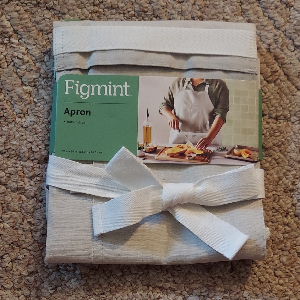 Figmint Beige Cotton Apron